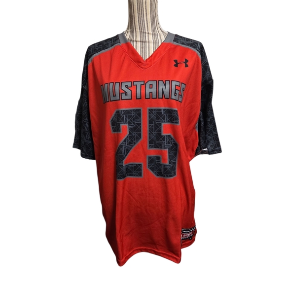 Under Armour Other - Under Armour NWT Men's Red and Black Mustangs Football Jersey